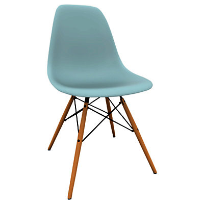Vitra Eames DSW 43cm Side Chair Ice Grey / Light Maple